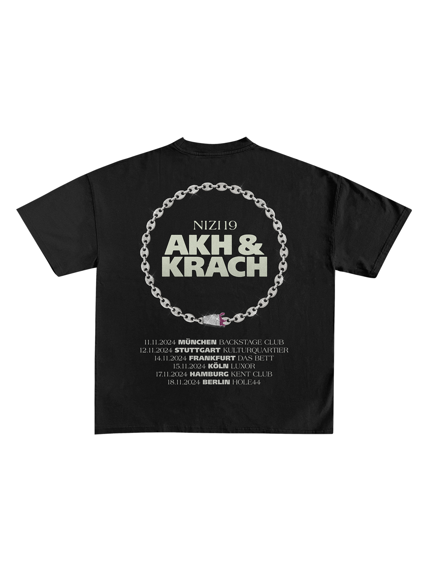 Akh & Krach Tour Shirt - Schwarz
